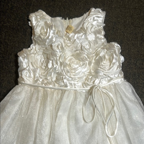 Girl's Flower Girl Wedding Dress sz 9-10 EUC - Picture 2 of 13